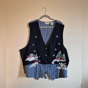 Winter Wonderland Embroidered Vest